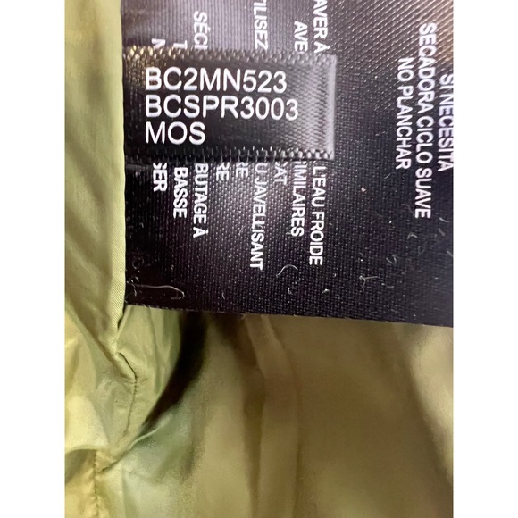 Bass Outdoor Men's Quilted Full Zip Jacket Moss Green Sz Large Lightweight NWT - Picture 15 of 16